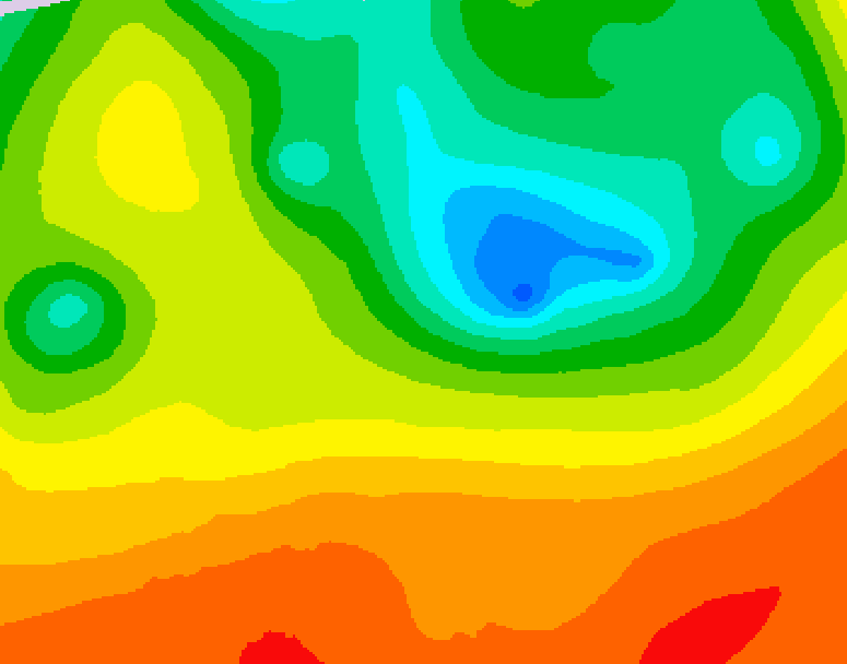 GDPS 500 millibar geopotential height 072 hour forecast chart for Canada based on 2025/06/13 0000Z data
