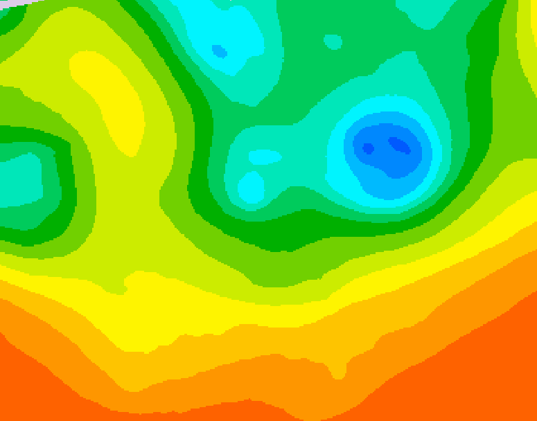 GDPS 500 millibar geopotential height 108 hour forecast chart for Canada based on 2025/06/13 0000Z data