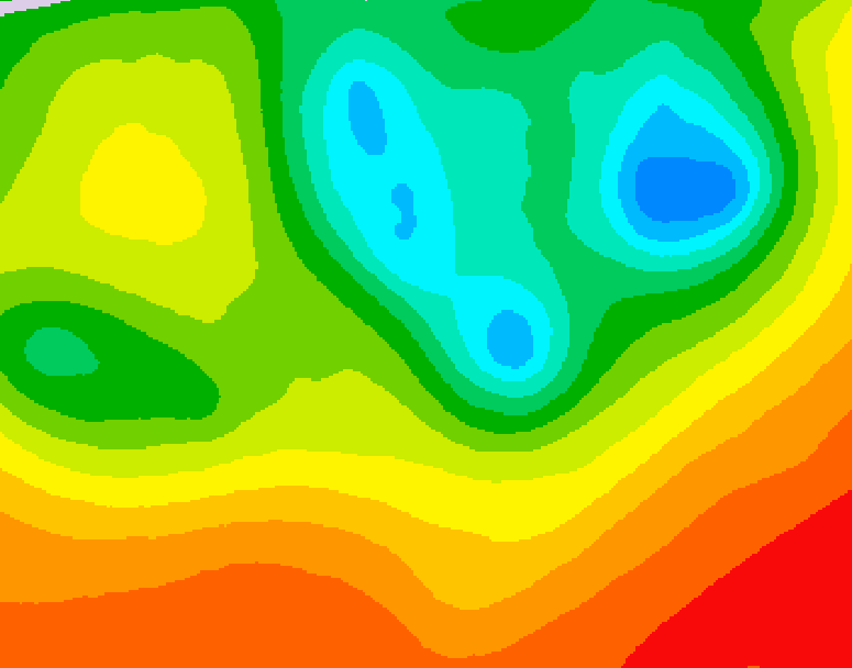 GDPS 500 millibar geopotential height 162 hour forecast chart for Canada based on 2025/06/13 0000Z data
