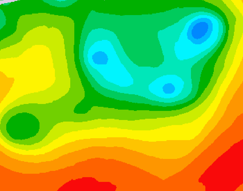 GDPS 500 millibar geopotential height 186 hour forecast chart for Canada based on 2025/06/13 0000Z data