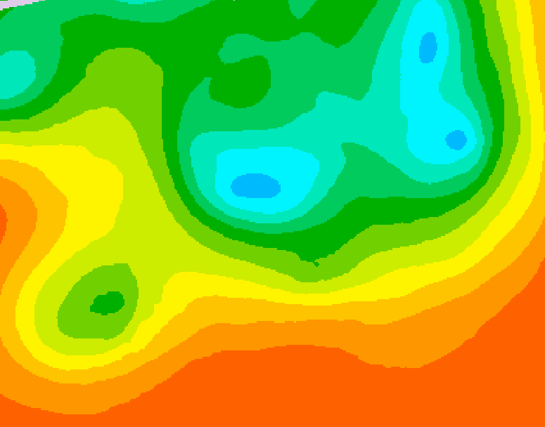 GDPS 500 millibar geopotential height 216 hour forecast chart for Canada based on 2025/06/13 0000Z data