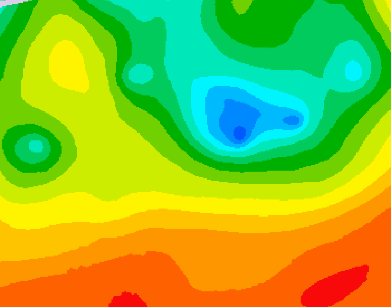 GDPS 500 millibar geopotential height 060 hour forecast chart for Canada based on 2025/06/13 1200Z data