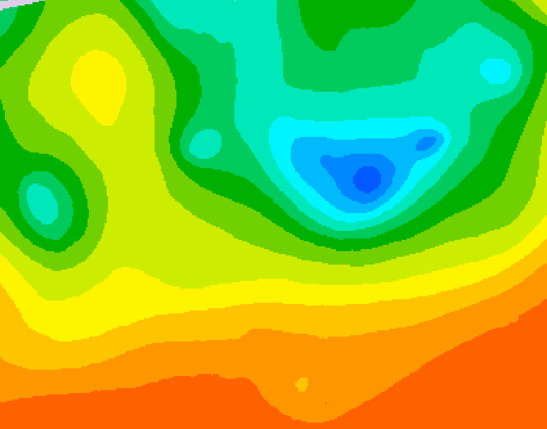 GDPS 500 millibar geopotential height 072 hour forecast chart for Canada based on 2025/06/13 1200Z data