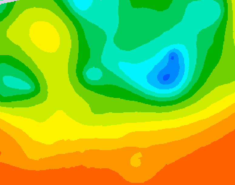 GDPS 500 millibar geopotential height 084 hour forecast chart for Canada based on 2025/06/13 1200Z data