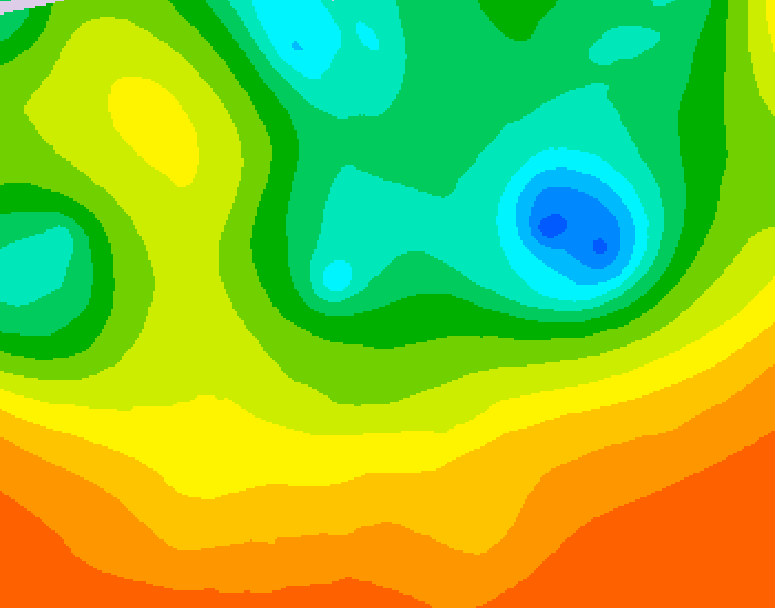GDPS 500 millibar geopotential height 096 hour forecast chart for Canada based on 2025/06/13 1200Z data