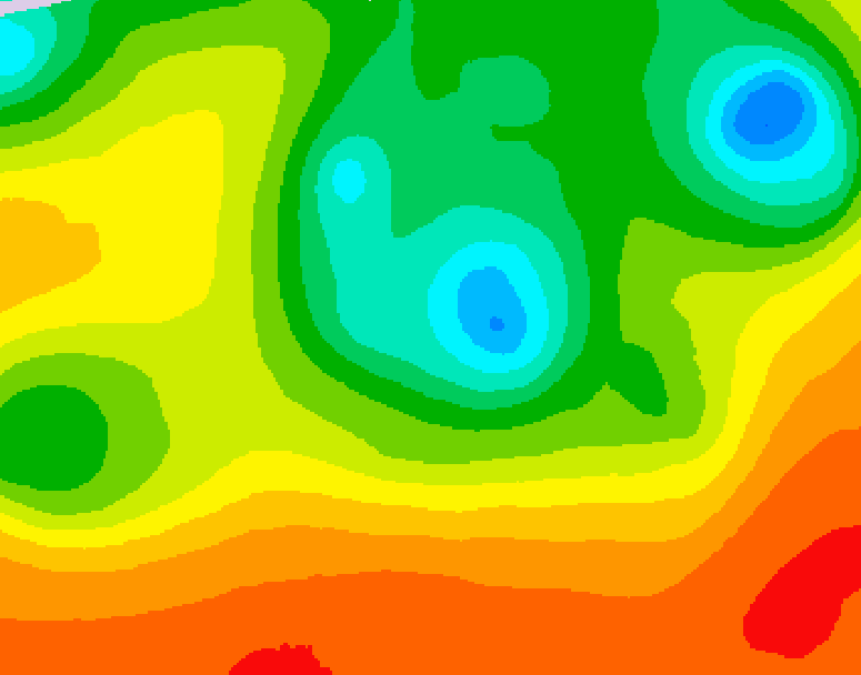 GDPS 500 millibar geopotential height 174 hour forecast chart for Canada based on 2025/06/13 1200Z data