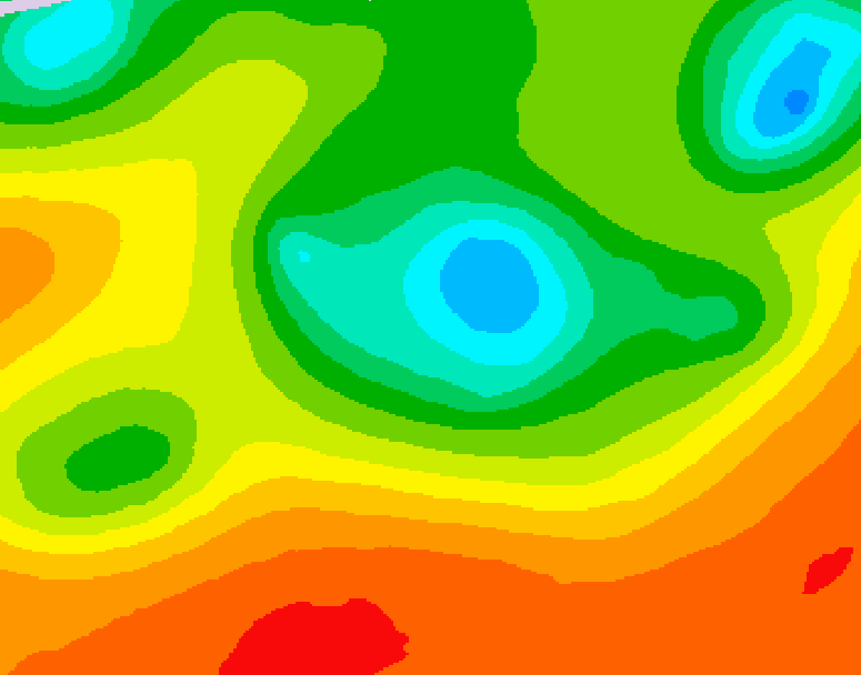 GDPS 500 millibar geopotential height 198 hour forecast chart for Canada based on 2025/06/13 1200Z data