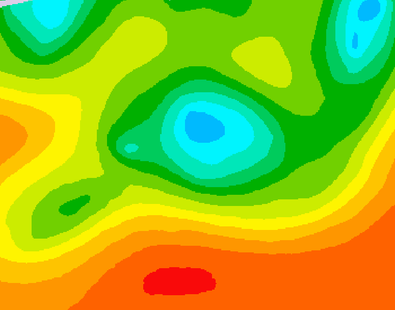 GDPS 500 millibar geopotential height 216 hour forecast chart for Canada based on 2025/06/13 1200Z data