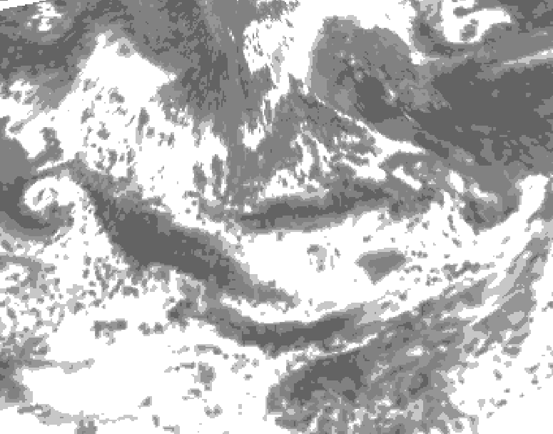 GDPS total cloud 024 hour forecast chart for Canada based on 2025/06/13 0000Z data
