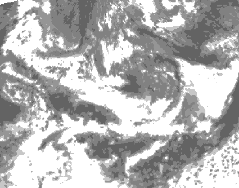GDPS total cloud 060 hour forecast chart for Canada based on 2025/06/13 0000Z data