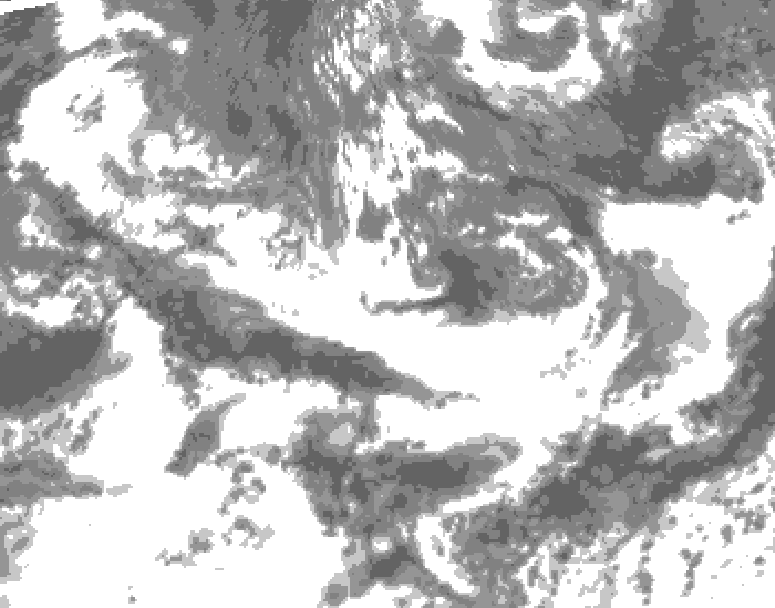 GDPS total cloud 066 hour forecast chart for Canada based on 2025/06/13 0000Z data