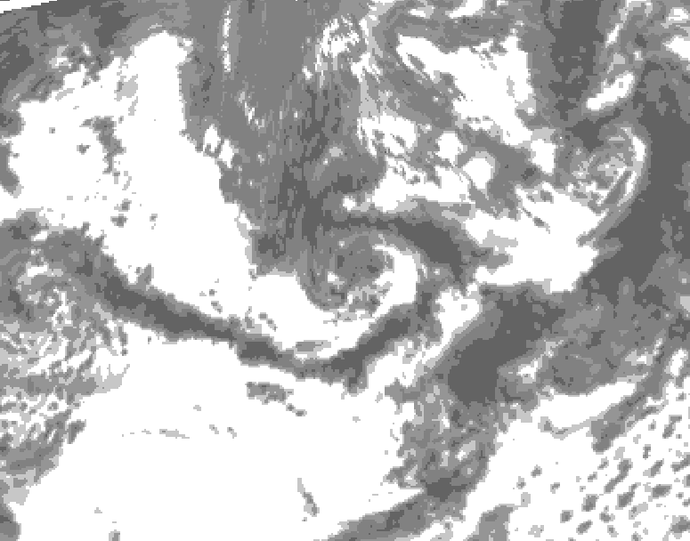 GDPS total cloud 150 hour forecast chart for Canada based on 2025/06/13 1200Z data