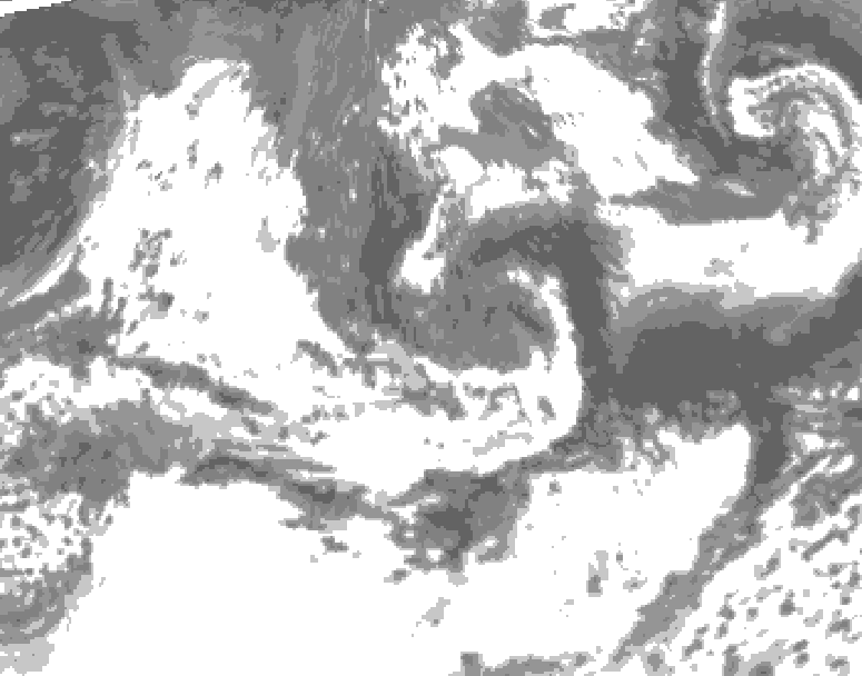 GDPS total cloud 174 hour forecast chart for Canada based on 2025/06/13 1200Z data