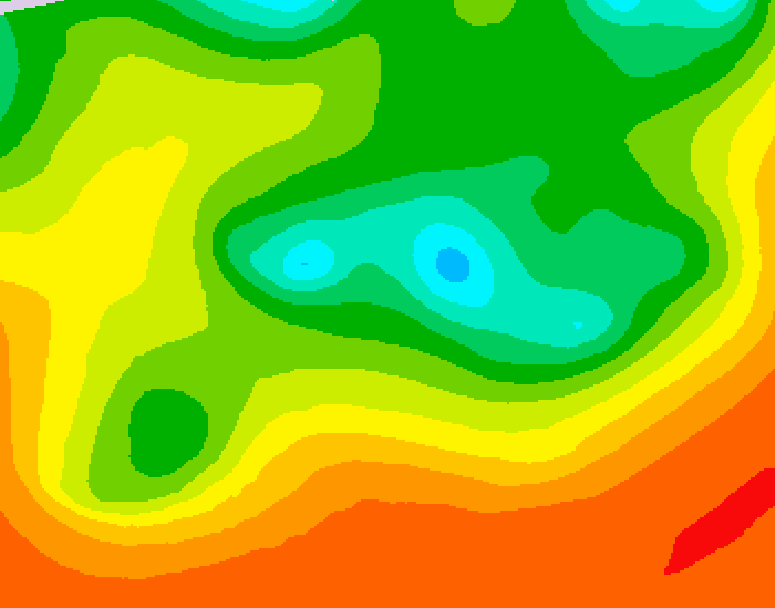 GDPS 500 millibar geopotential height 186 hour forecast chart for Canada based on 2025/06/14 0000Z data
