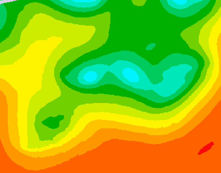 GDPS 500 millibar geopotential height 192 hour forecast chart for Canada based on 2025/06/14 0000Z data