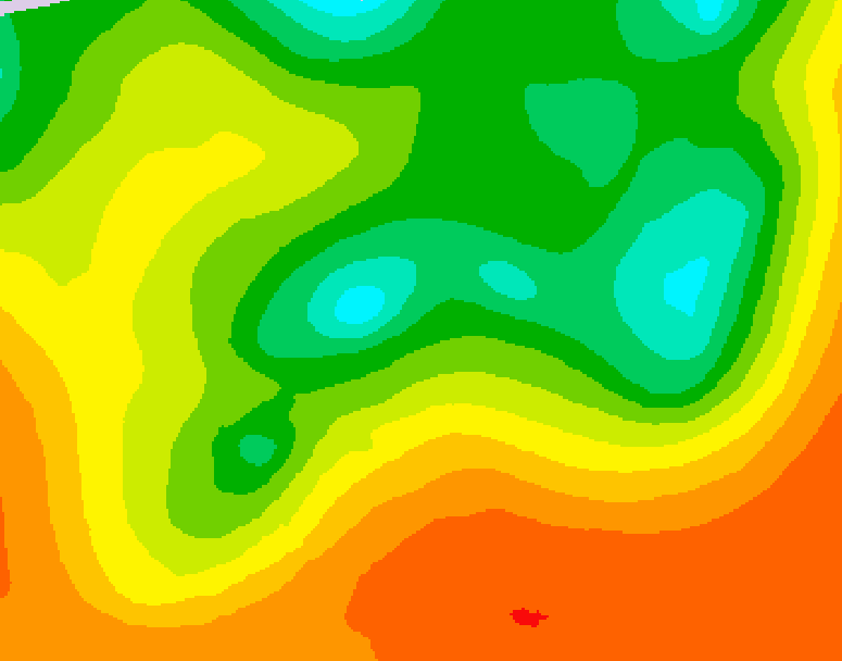 GDPS 500 millibar geopotential height 204 hour forecast chart for Canada based on 2025/06/14 0000Z data