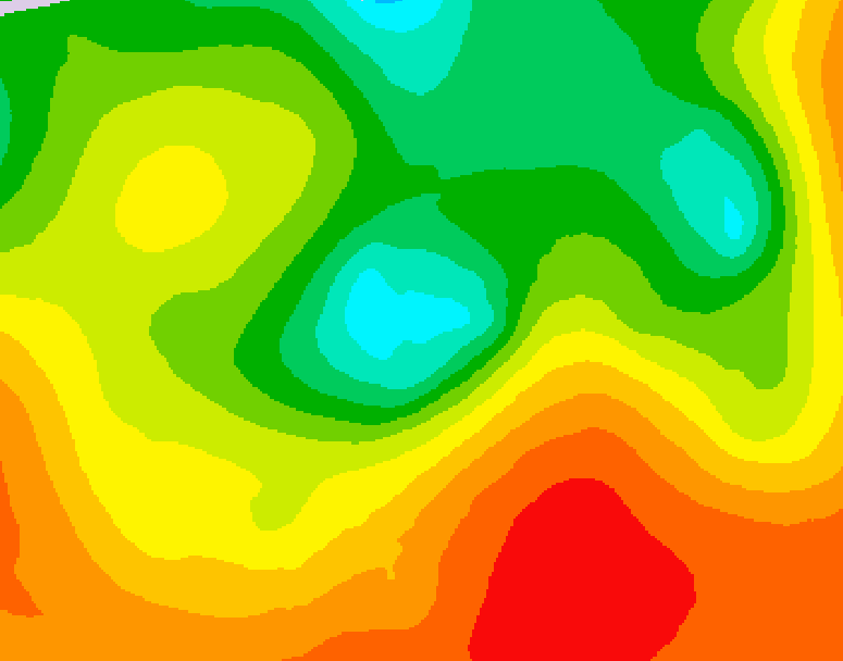 GDPS 500 millibar geopotential height 234 hour forecast chart for Canada based on 2025/06/14 0000Z data