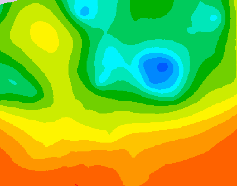 GDPS 500 millibar geopotential height 060 hour forecast chart for Canada based on 2025/06/14 1200Z data