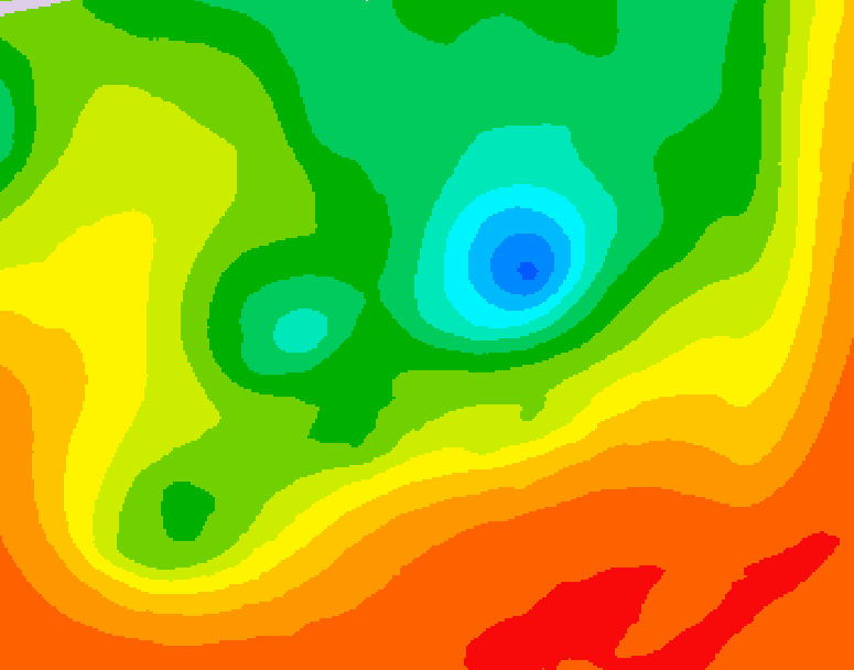 GDPS 500 millibar geopotential height 174 hour forecast chart for Canada based on 2025/06/14 1200Z data