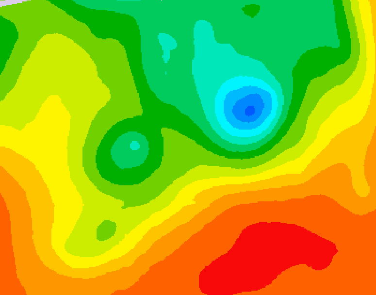 GDPS 500 millibar geopotential height 192 hour forecast chart for Canada based on 2025/06/14 1200Z data