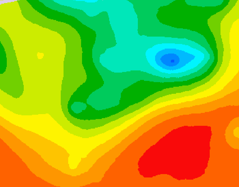 GDPS 500 millibar geopotential height 222 hour forecast chart for Canada based on 2025/06/14 1200Z data