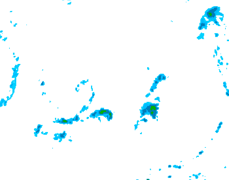 GDPS precipitation 174 hour forecast chart for Canada based on 2025/06/14 1200Z data