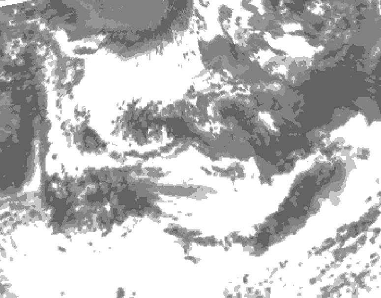 GDPS total cloud 192 hour forecast chart for Canada based on 2025/06/14 0000Z data