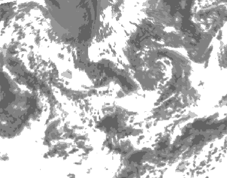 GDPS total cloud 060 hour forecast chart for Canada based on 2025/06/14 1200Z data