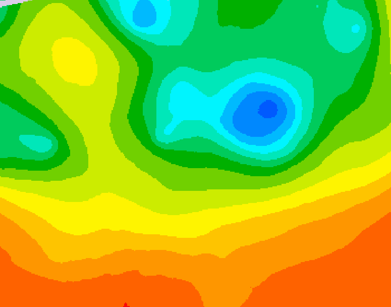 GDPS 500 millibar geopotential height 048 hour forecast chart for Canada based on 2025/06/15 0000Z data