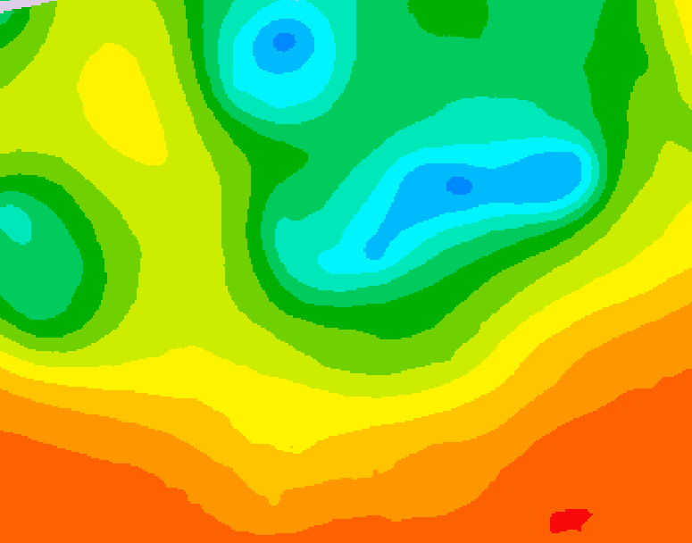GDPS 500 millibar geopotential height 072 hour forecast chart for Canada based on 2025/06/15 0000Z data