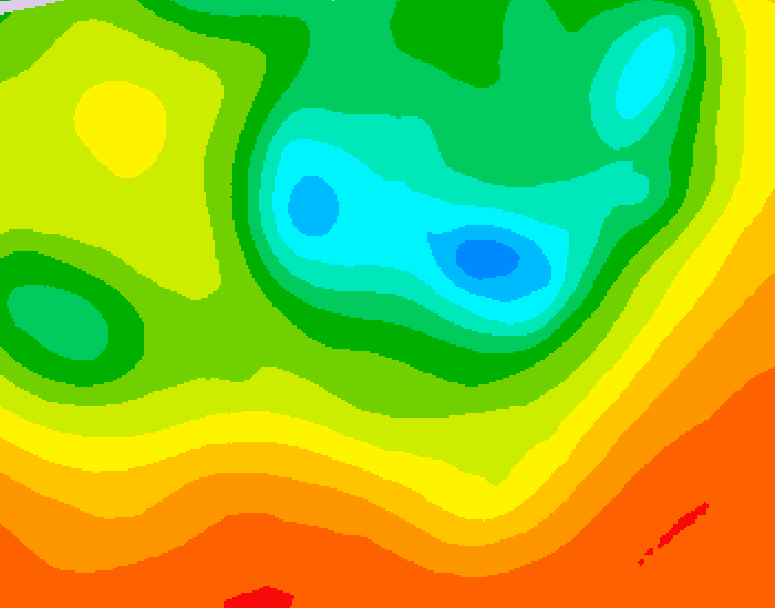 GDPS 500 millibar geopotential height 114 hour forecast chart for Canada based on 2025/06/15 0000Z data