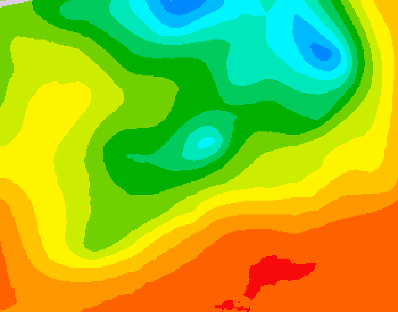 GDPS 500 millibar geopotential height 180 hour forecast chart for Canada based on 2025/06/15 0000Z data