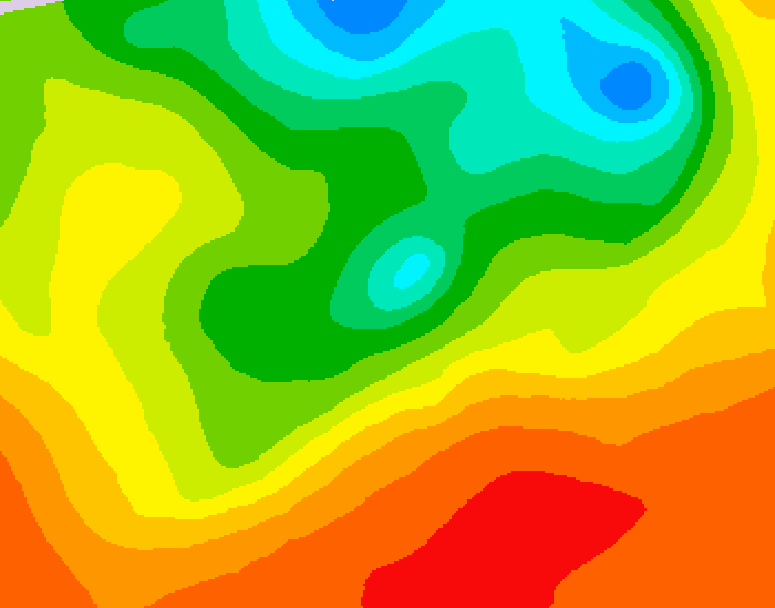 GDPS 500 millibar geopotential height 186 hour forecast chart for Canada based on 2025/06/15 0000Z data