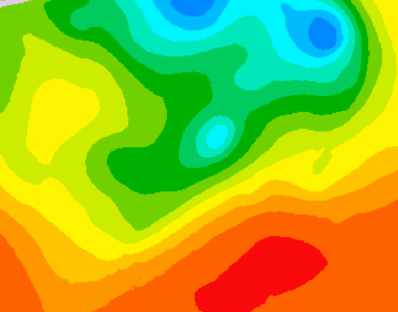 GDPS 500 millibar geopotential height 192 hour forecast chart for Canada based on 2025/06/15 0000Z data