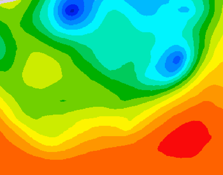 GDPS 500 millibar geopotential height 234 hour forecast chart for Canada based on 2025/06/15 0000Z data