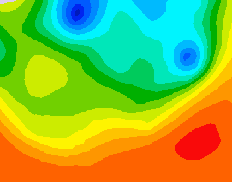 GDPS 500 millibar geopotential height 240 hour forecast chart for Canada based on 2025/06/15 0000Z data