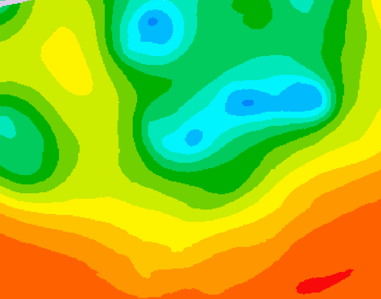 GDPS 500 millibar geopotential height 060 hour forecast chart for Canada based on 2025/06/15 1200Z data