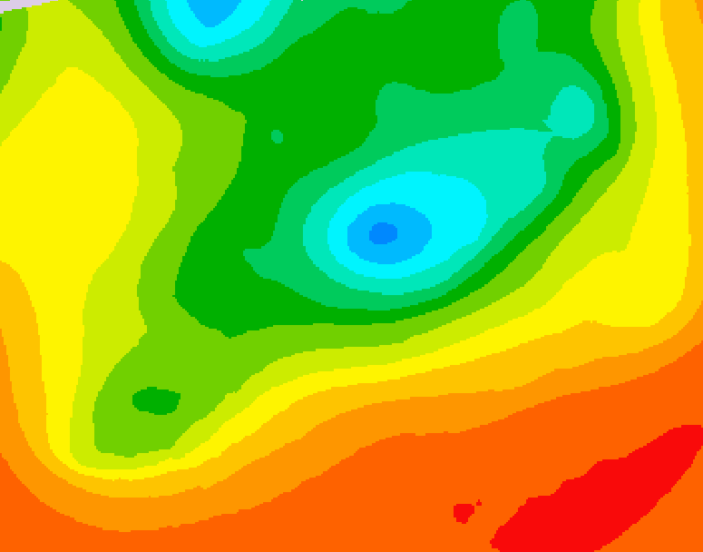 GDPS 500 millibar geopotential height 156 hour forecast chart for Canada based on 2025/06/15 1200Z data