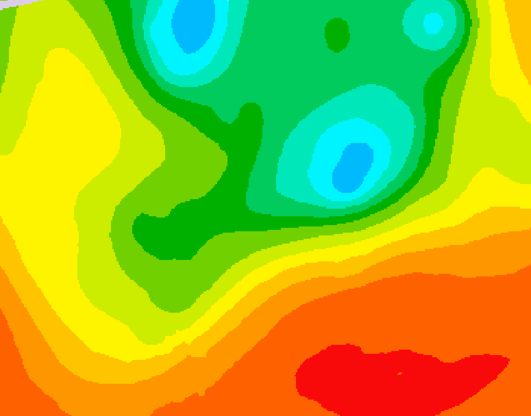 GDPS 500 millibar geopotential height 180 hour forecast chart for Canada based on 2025/06/15 1200Z data
