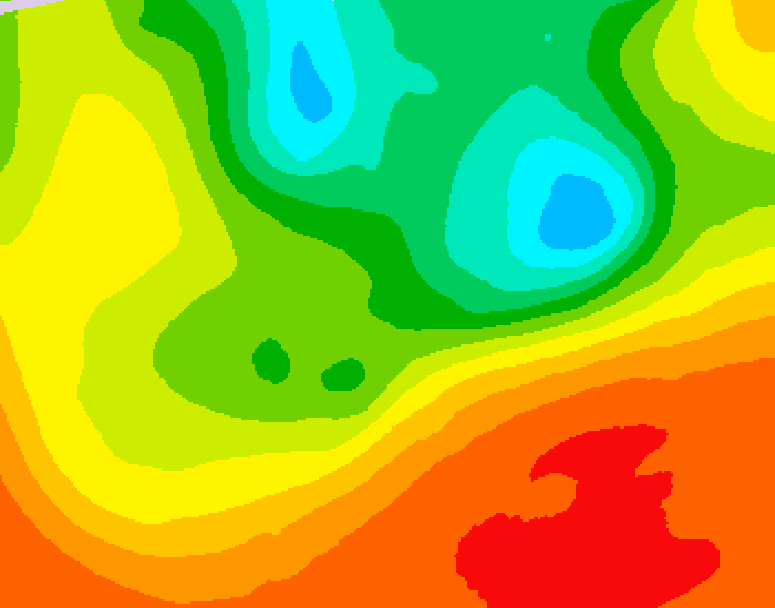 GDPS 500 millibar geopotential height 198 hour forecast chart for Canada based on 2025/06/15 1200Z data