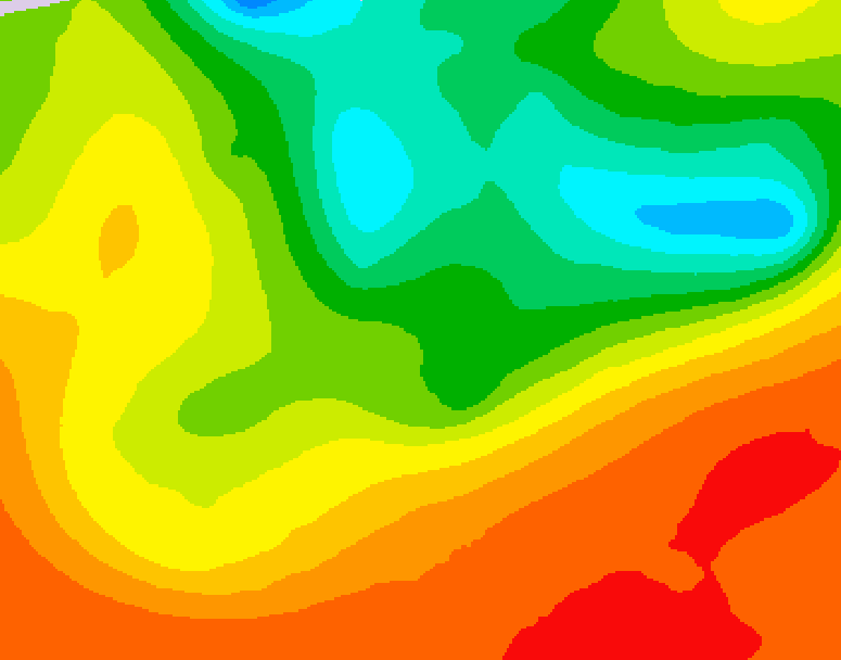 GDPS 500 millibar geopotential height 222 hour forecast chart for Canada based on 2025/06/15 1200Z data