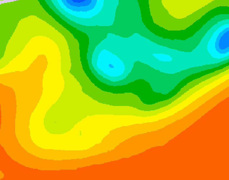 GDPS 500 millibar geopotential height 240 hour forecast chart for Canada based on 2025/06/15 1200Z data