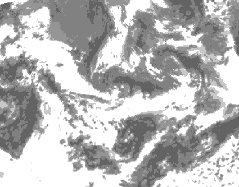 GDPS total cloud 060 hour forecast chart for Canada based on 2025/06/15 0000Z data