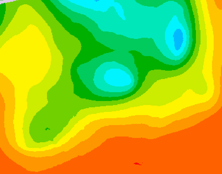 GDPS 500 millibar geopotential height 144 hour forecast chart for Canada based on 2025/06/16 0000Z data