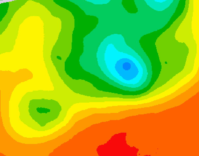 GDPS 500 millibar geopotential height 150 hour forecast chart for Canada based on 2025/06/16 1200Z data