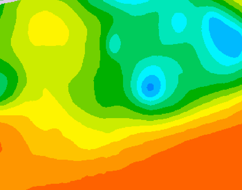 GDPS 500 millibar geopotential height 216 hour forecast chart for Canada based on 2025/06/16 1200Z data
