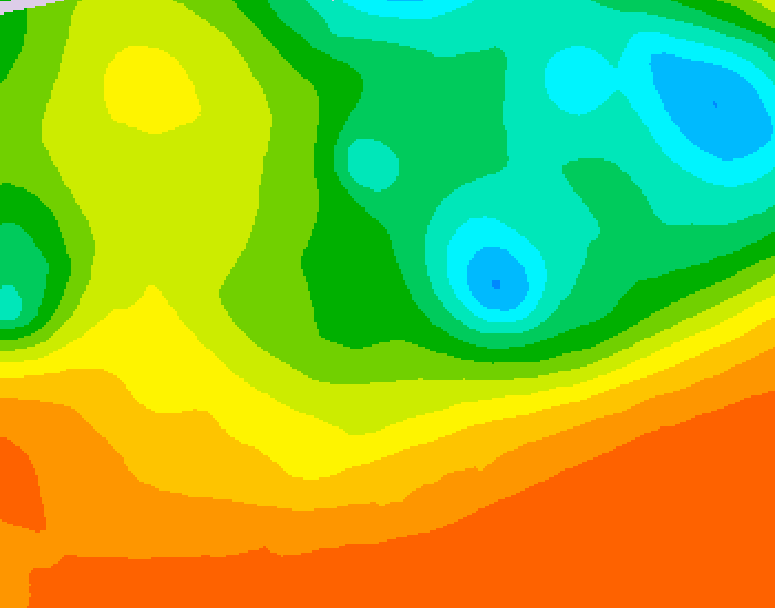 GDPS 500 millibar geopotential height 222 hour forecast chart for Canada based on 2025/06/16 1200Z data