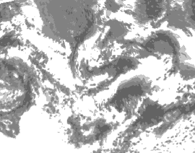 GDPS total cloud 048 hour forecast chart for Canada based on 2025/06/16 0000Z data