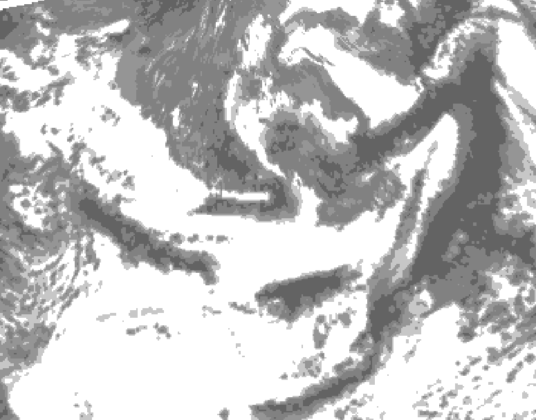 GDPS total cloud 090 hour forecast chart for Canada based on 2025/06/16 0000Z data