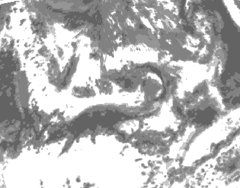 GDPS total cloud 156 hour forecast chart for Canada based on 2025/06/16 0000Z data